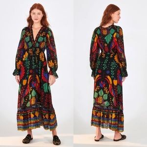 FARM RIO GEORGETTE MAXI DRESS NWT